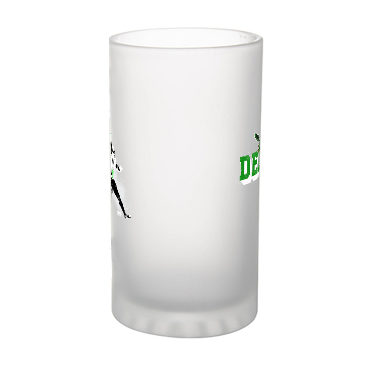 610 Birds Frosted glass beer mug
