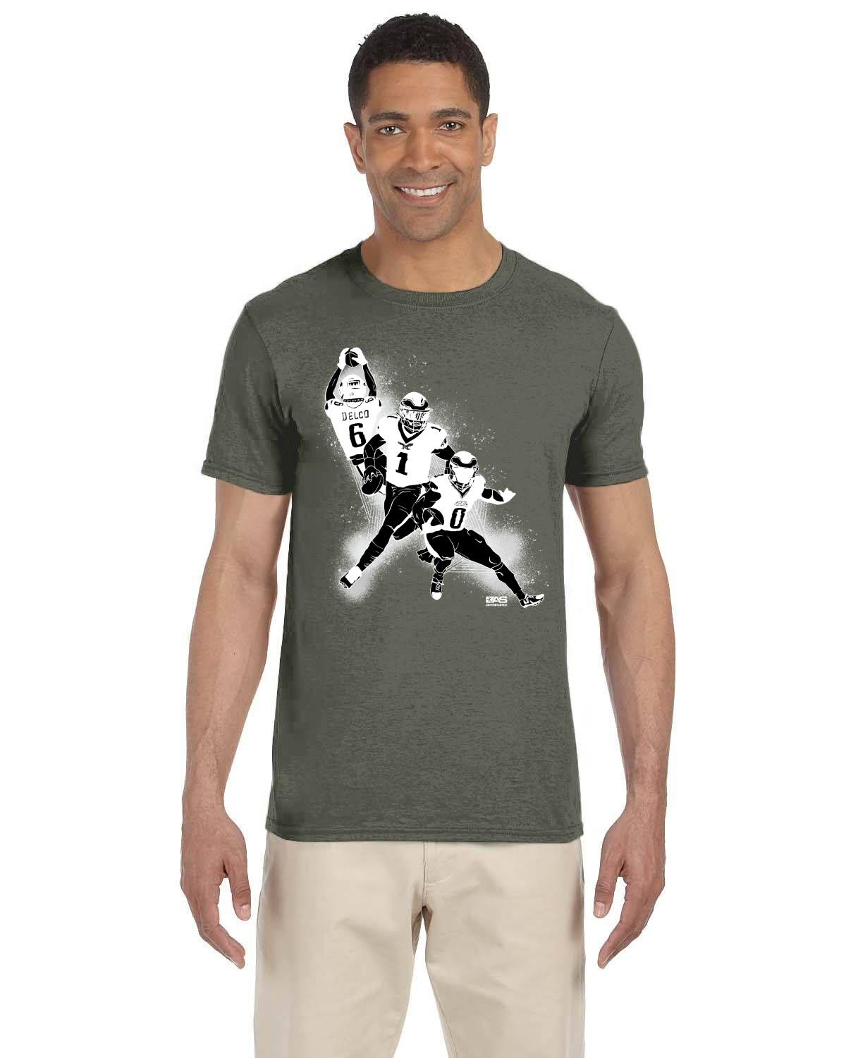 610 Birds B&W Gildan Adult Softstyle 7.5 oz./lin. yd. T-Shirt | G640