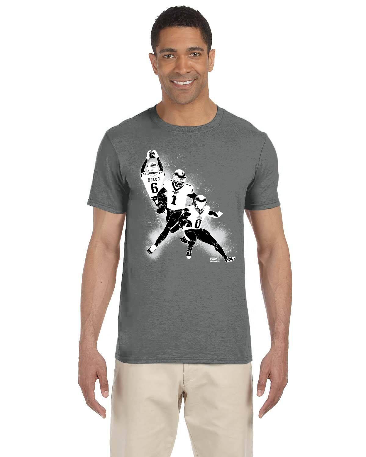610 Birds B&W Gildan Adult Softstyle 7.5 oz./lin. yd. T-Shirt | G640