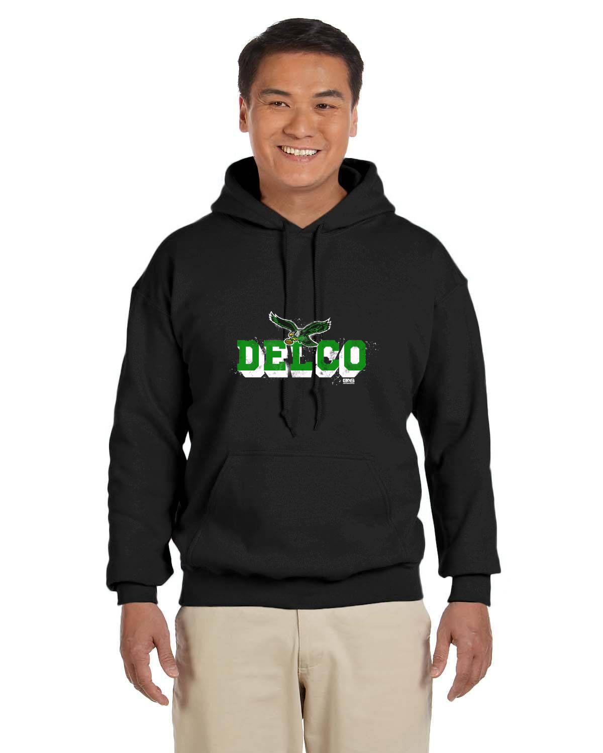 610 Birds Delco Gildan Adult Heavy Blend 13.3 oz./lin. yd., 50/50 Hood | G185