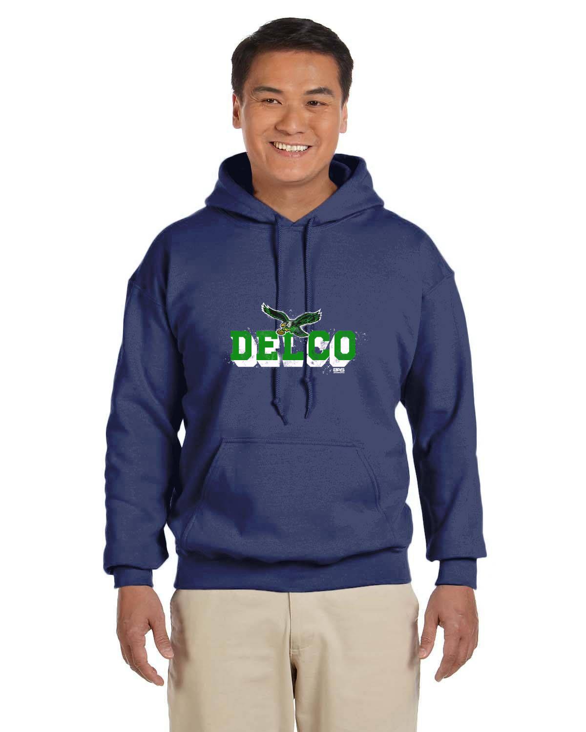 610 Birds Delco Gildan Adult Heavy Blend 13.3 oz./lin. yd., 50/50 Hood | G185