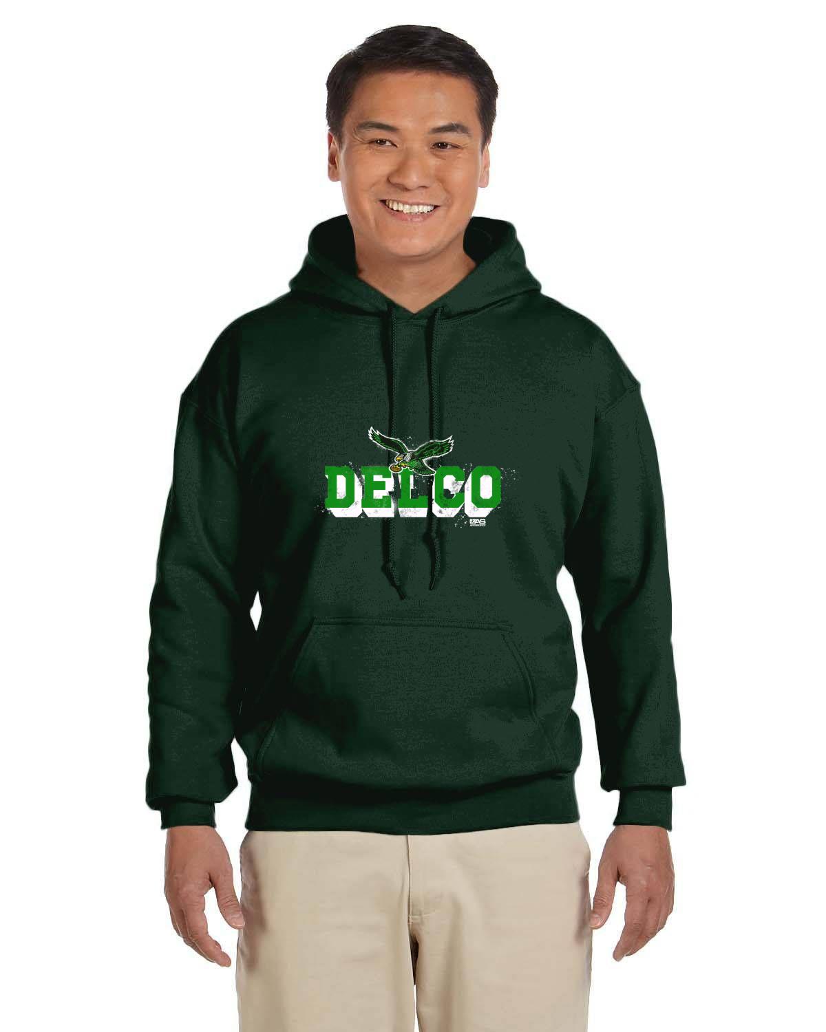 610 Birds Delco Gildan Adult Heavy Blend 13.3 oz./lin. yd., 50/50 Hood | G185