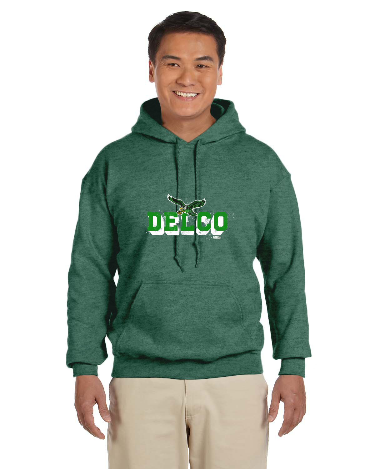 610 Birds Delco Gildan Adult Heavy Blend 13.3 oz./lin. yd., 50/50 Hood | G185