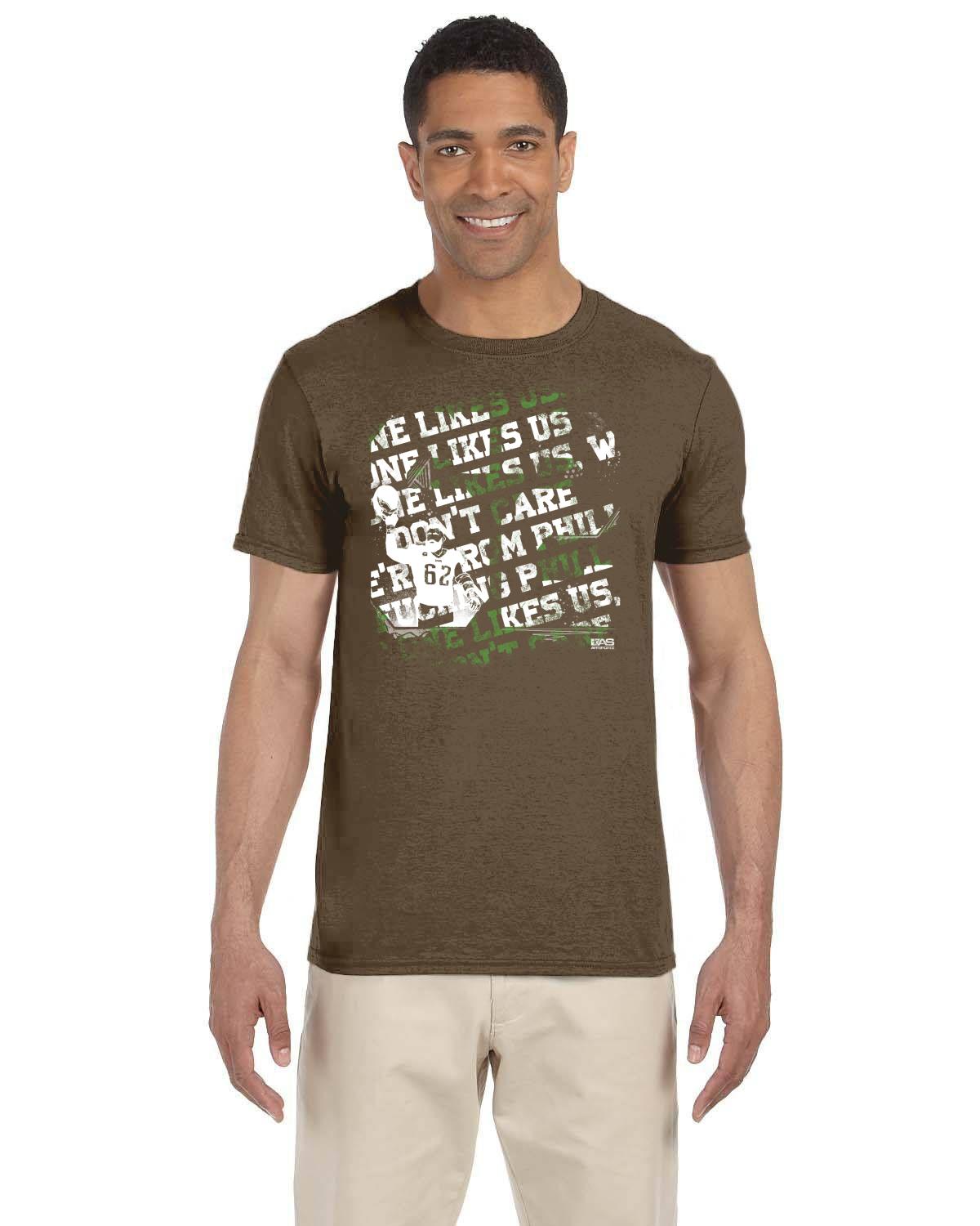 62 White and Green Gildan Adult Softstyle 7.5 oz./lin. yd. T-Shirt | G640