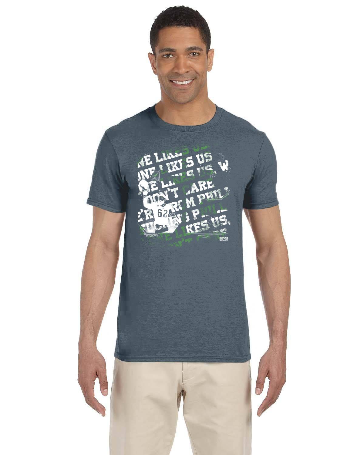 62 White and Green Gildan Adult Softstyle 7.5 oz./lin. yd. T-Shirt | G640