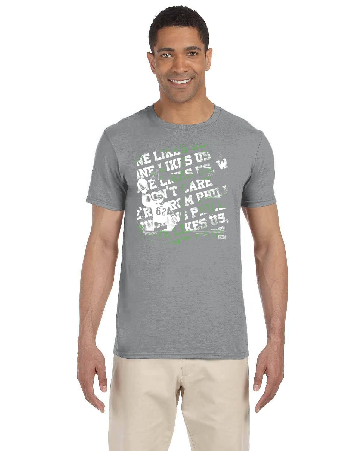 62 White and Green Gildan Adult Softstyle 7.5 oz./lin. yd. T-Shirt | G640