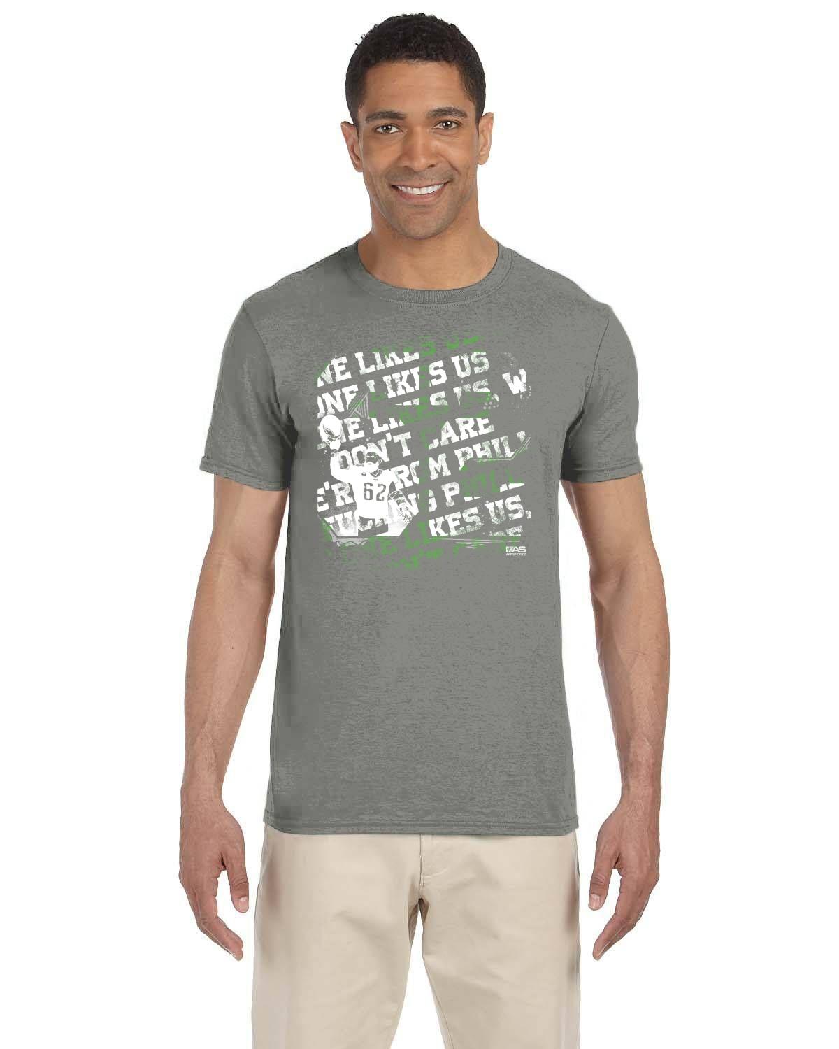 62 White and Green Gildan Adult Softstyle 7.5 oz./lin. yd. T-Shirt | G640