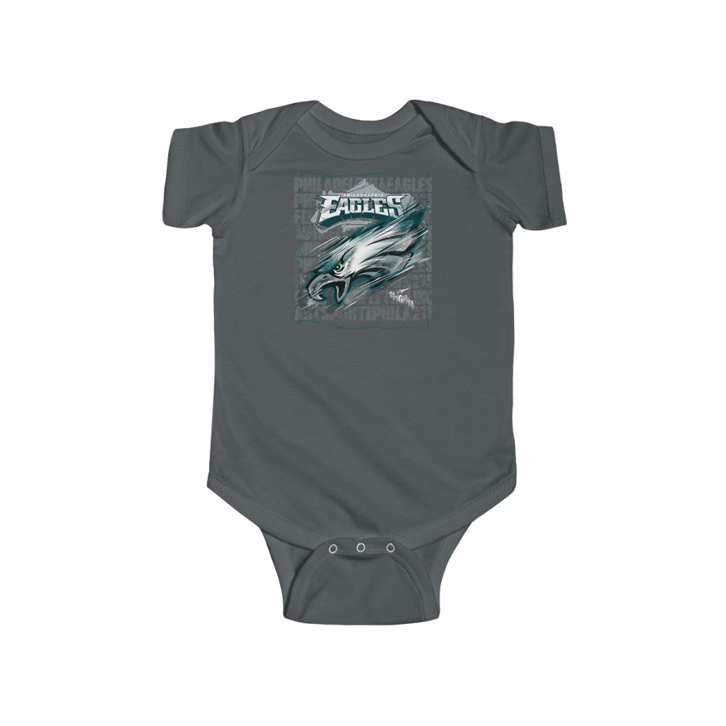 Fly Eagles Fly. Infant Fine Jersey Bodysuit