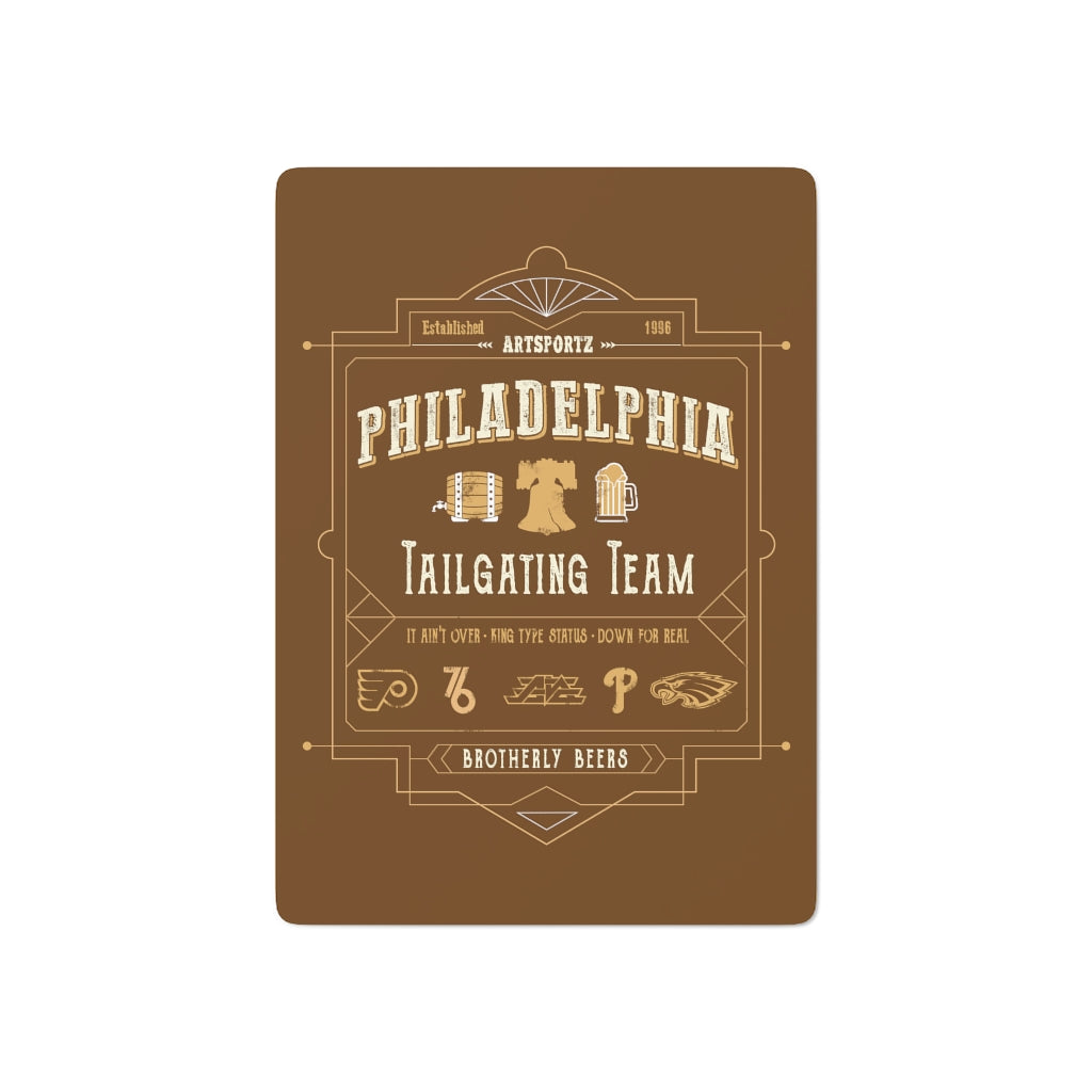 Artsportz Tailgate Team Brown Custom Poker Cards