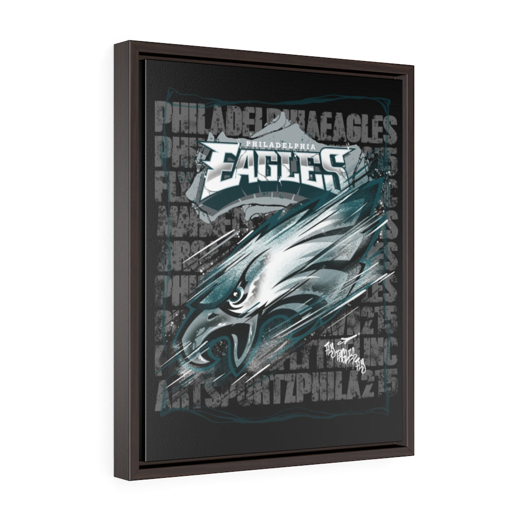 Bird Gang Vertical Framed Premium Gallery Wrap Canvas