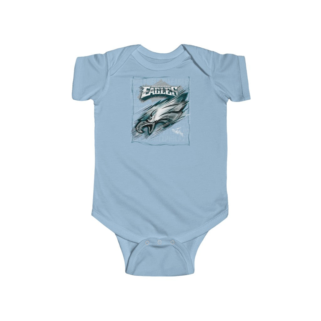 Fly Eagles Fly. Infant Fine Jersey Bodysuit