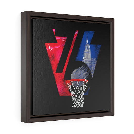 Phila 76 Keystone - Square Framed Premium Gallery Wrap Canvas