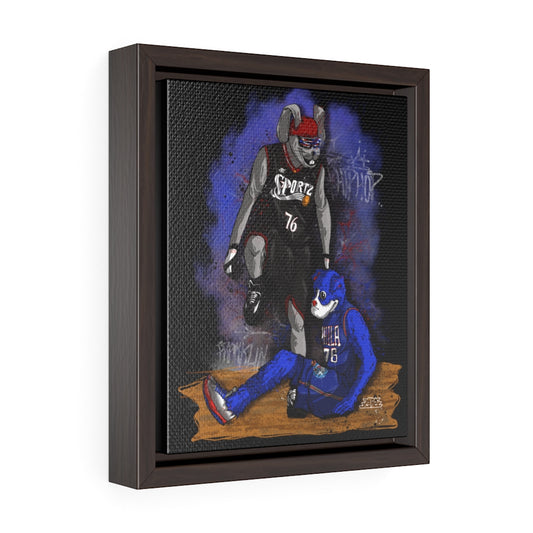 Hip Hop Step Over 76 Vertical Framed Premium Gallery Wrap Canvas