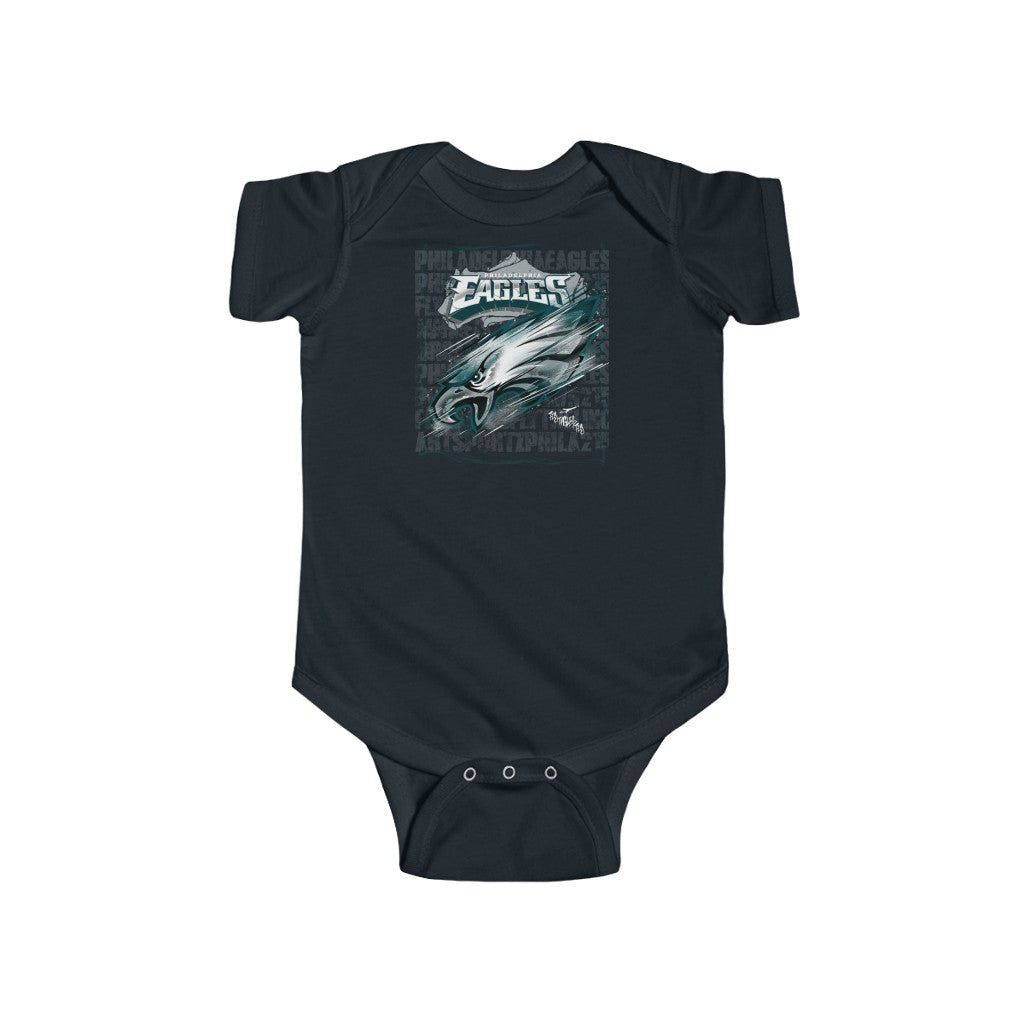 Fly Eagles Fly. Infant Fine Jersey Bodysuit