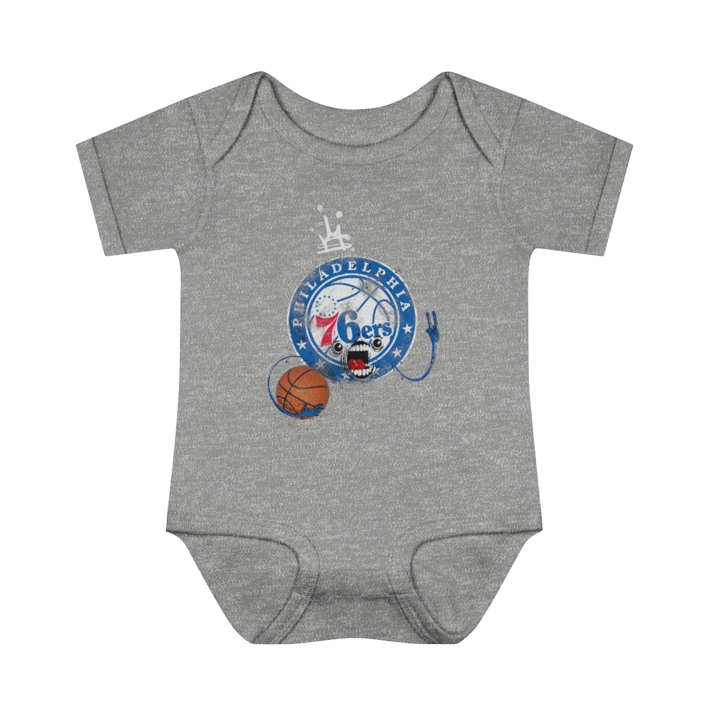 Sixers Monster Infant Baby Rib Bodysuit