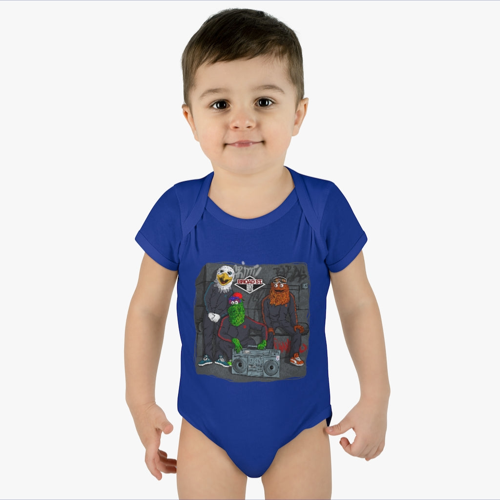 Broad Street Boys Infant Baby Rib Bodysuit