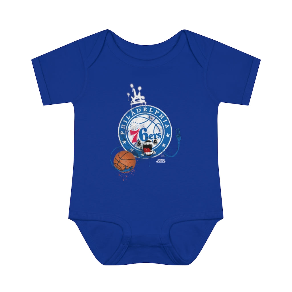 Sixers Monster Infant Baby Rib Bodysuit