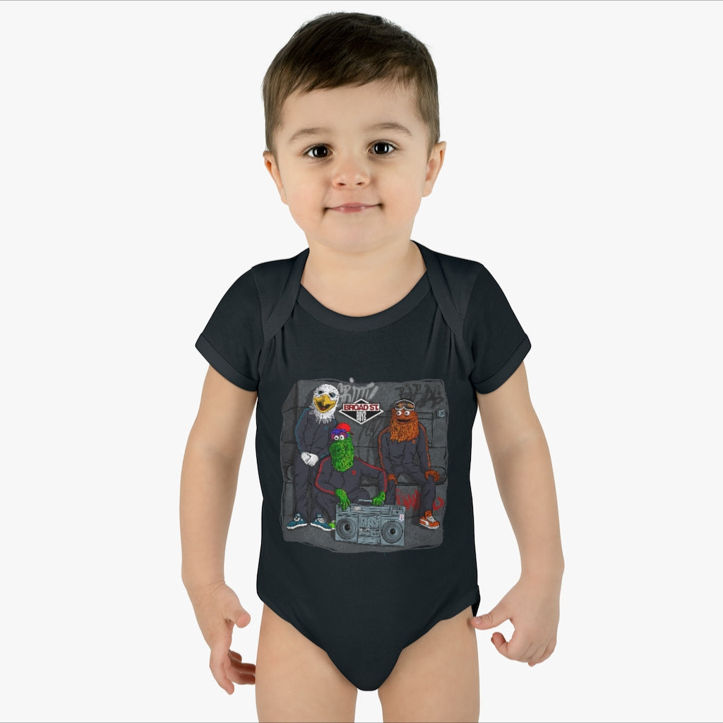 Broad Street Boys Infant Baby Rib Bodysuit