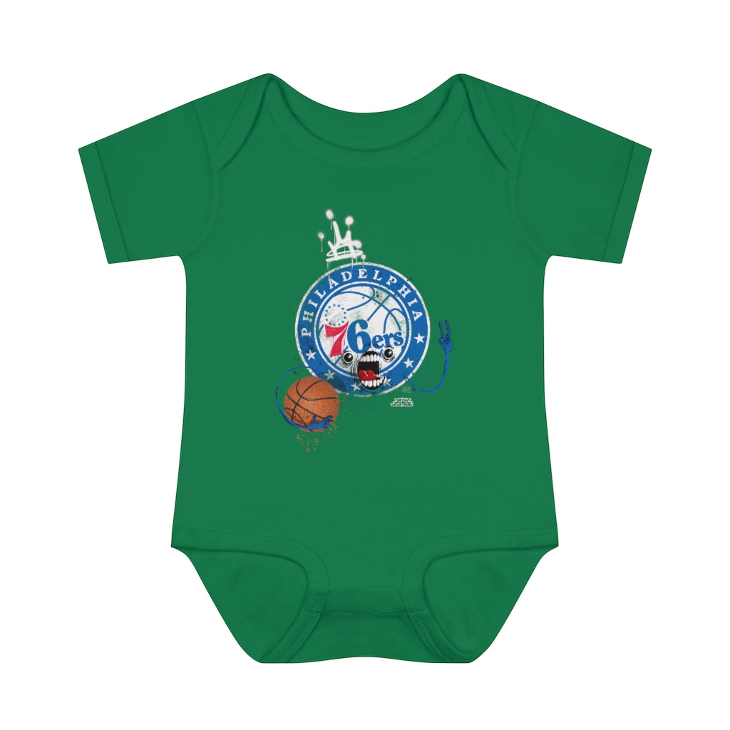 Sixers Monster Infant Baby Rib Bodysuit