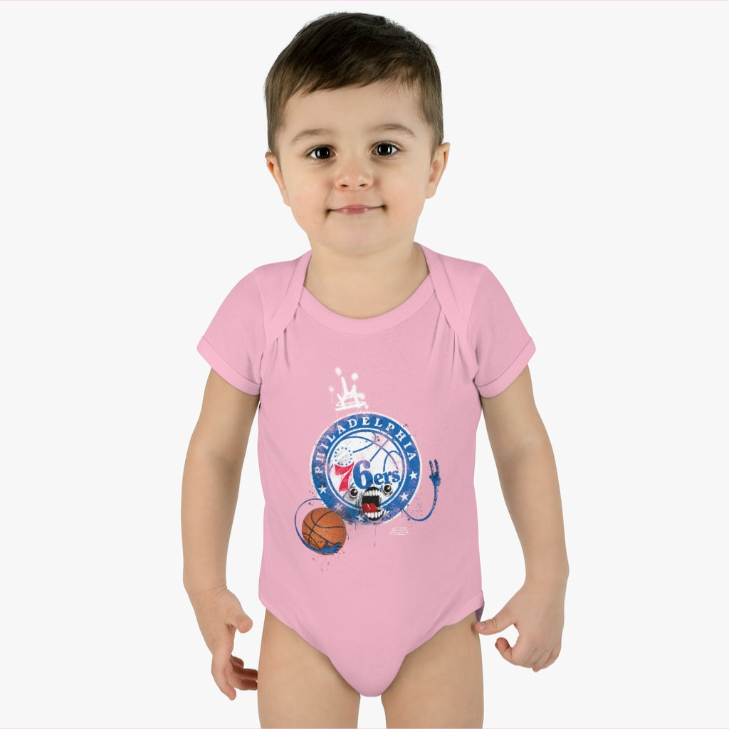 Sixers Monster Infant Baby Rib Bodysuit