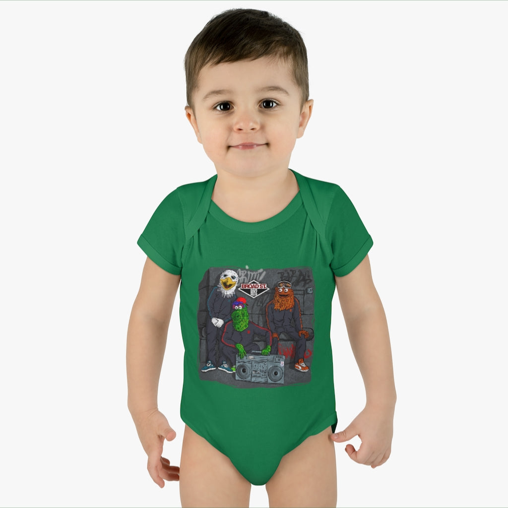 Broad Street Boys Infant Baby Rib Bodysuit
