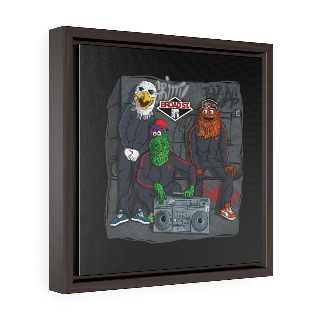 Broad Street Boys - Square Framed Premium Gallery Wrap Canvas