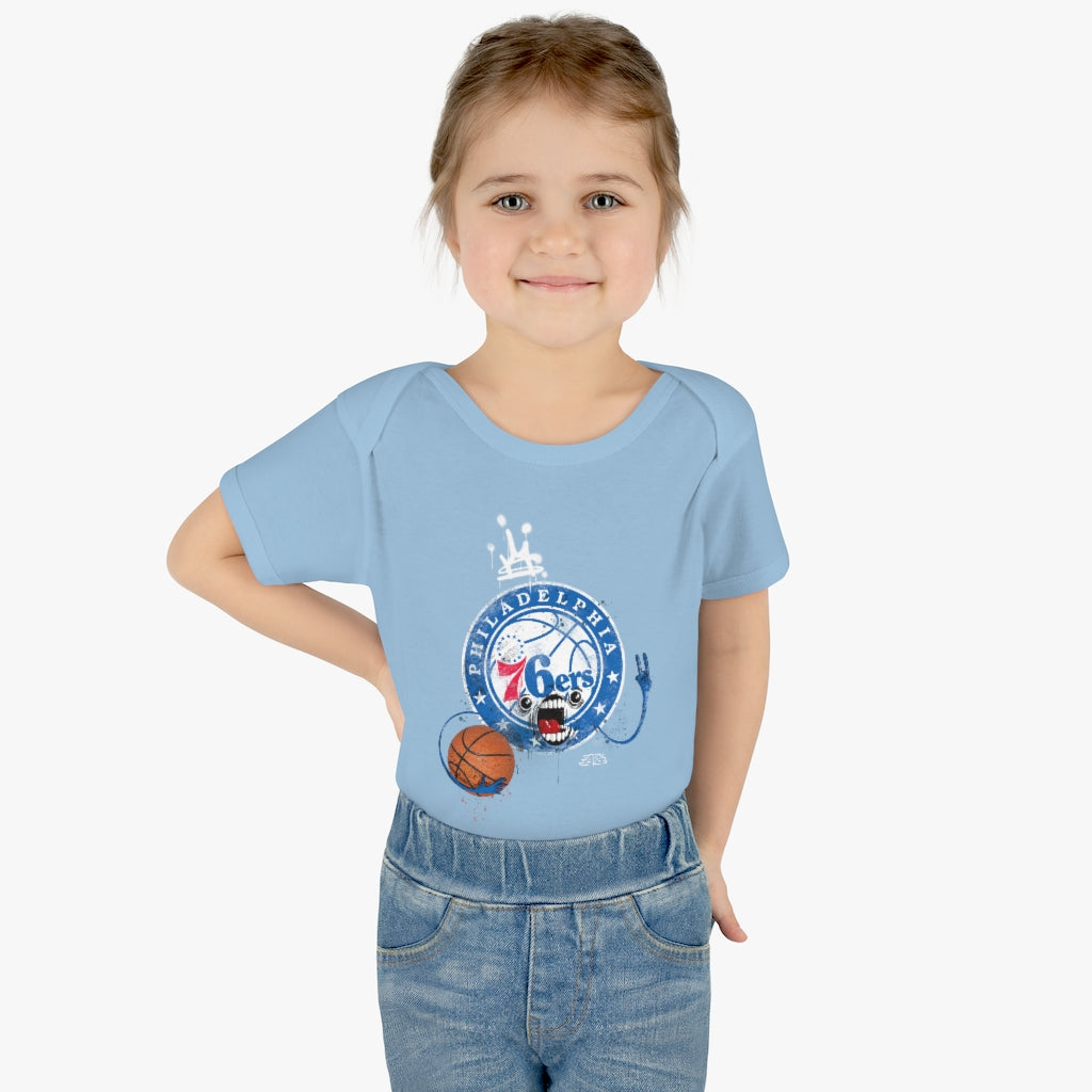 Sixers Monster Infant Baby Rib Bodysuit