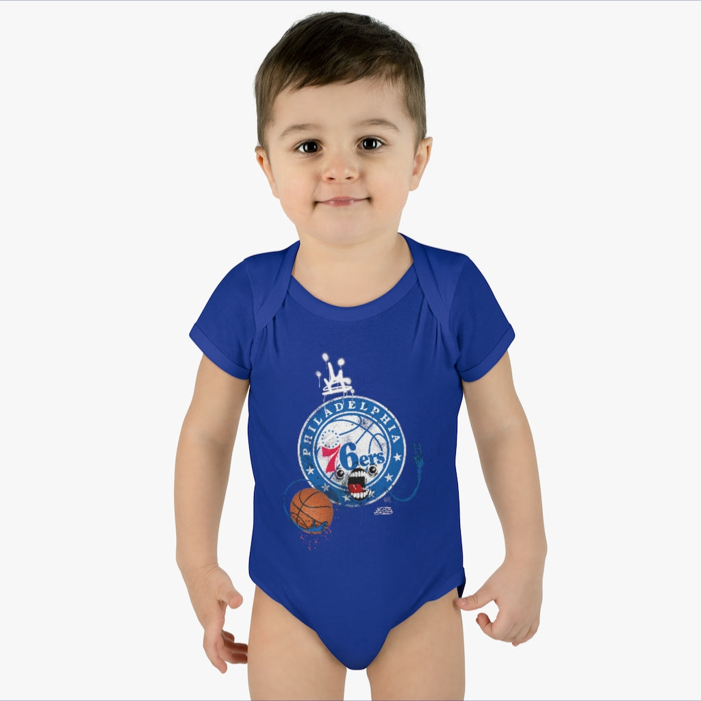 Sixers Monster Infant Baby Rib Bodysuit
