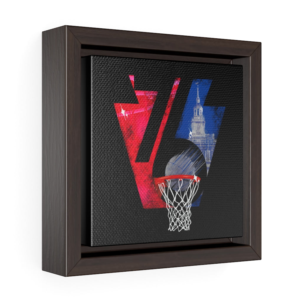 Phila 76 Keystone - Square Framed Premium Gallery Wrap Canvas