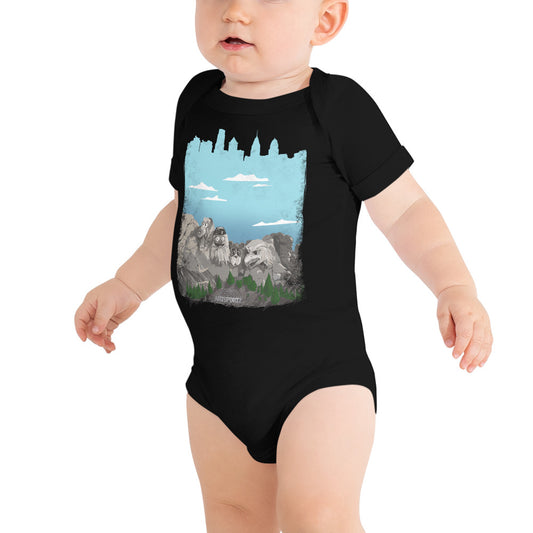 Mt Rushmore Philly Baby short sleeve one piece