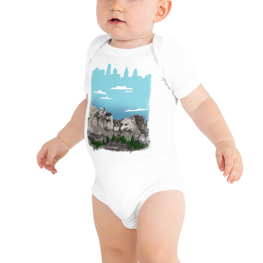 Mt Rushmore Philly Baby short sleeve one piece