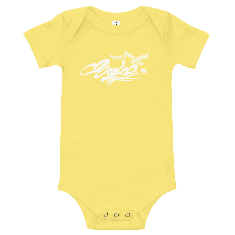 Eagles Script Baby short sleeve one piece