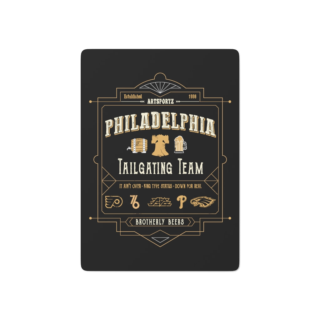 Artsportz Tailgate Team Black Custom Poker Cards