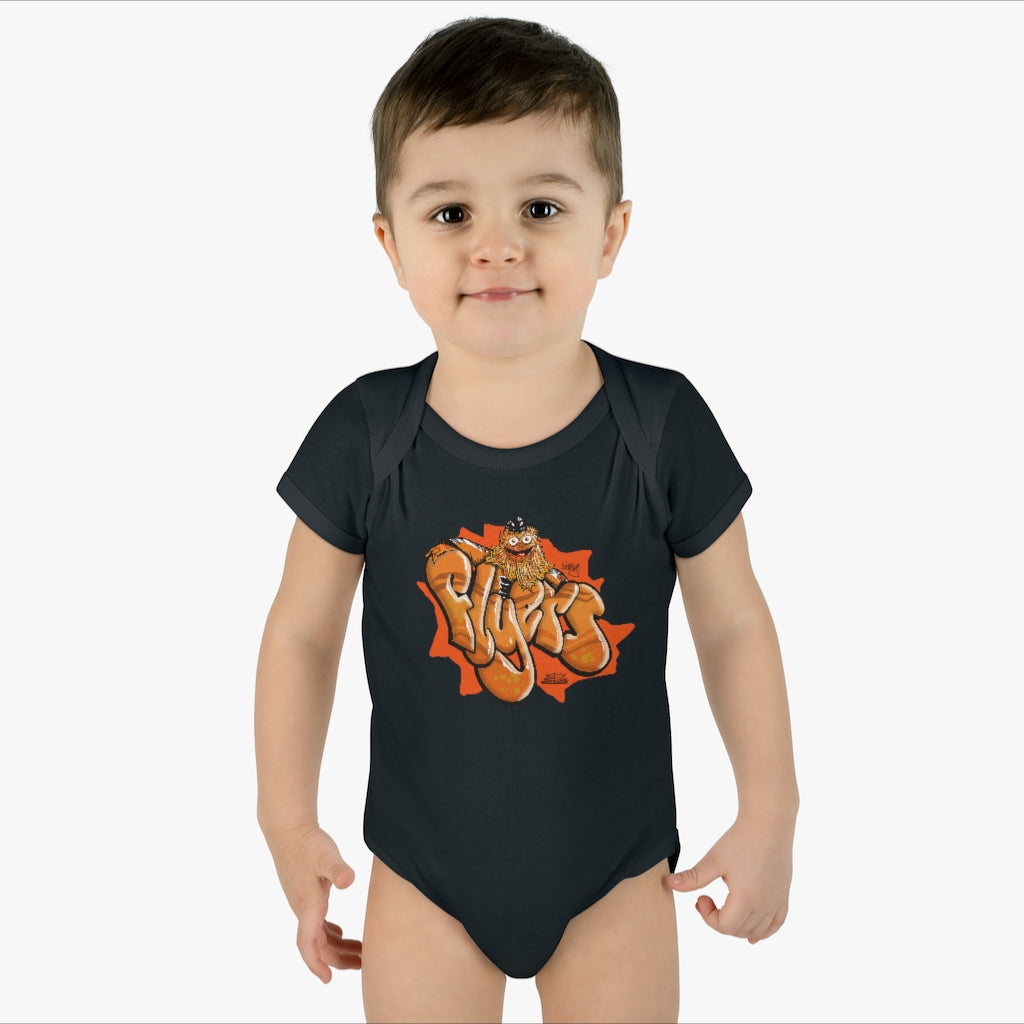 Flyers Gritty Infant Baby Rib Bodysuit