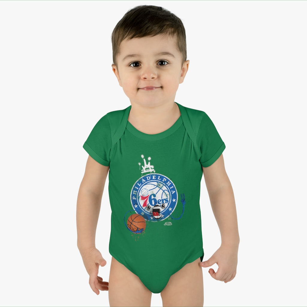 Sixers Monster Infant Baby Rib Bodysuit