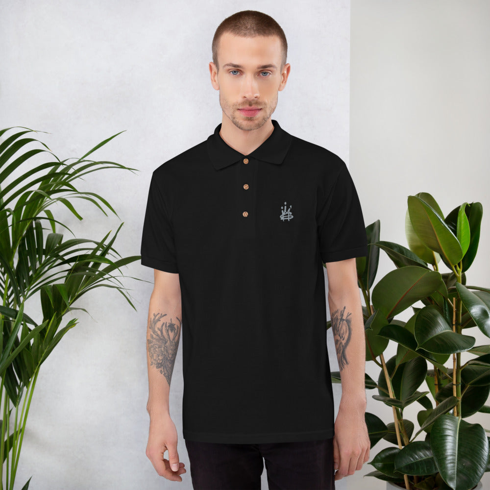 Crown Embroidered Polo Shirt