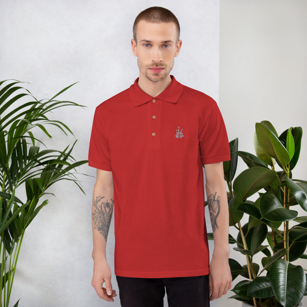 Crown Embroidered Polo Shirt