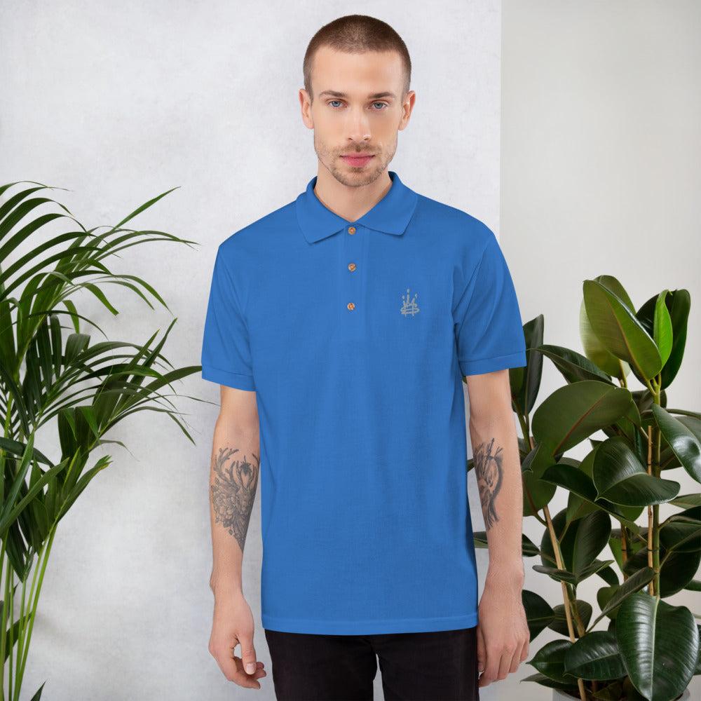 Crown Embroidered Polo Shirt