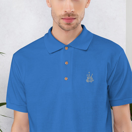 Crown Embroidered Polo Shirt