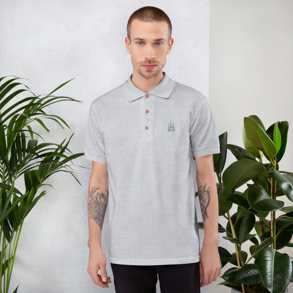 Crown Embroidered Polo Shirt