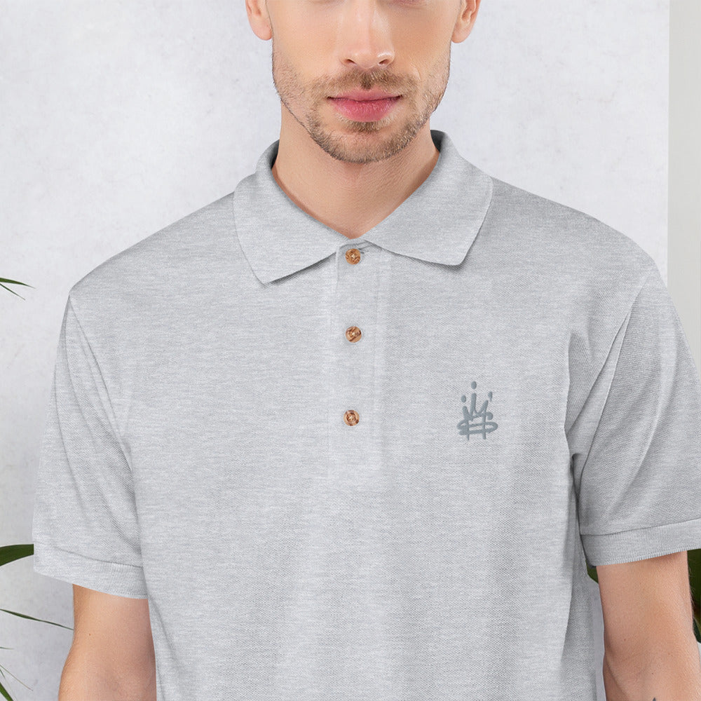 Crown Embroidered Polo Shirt