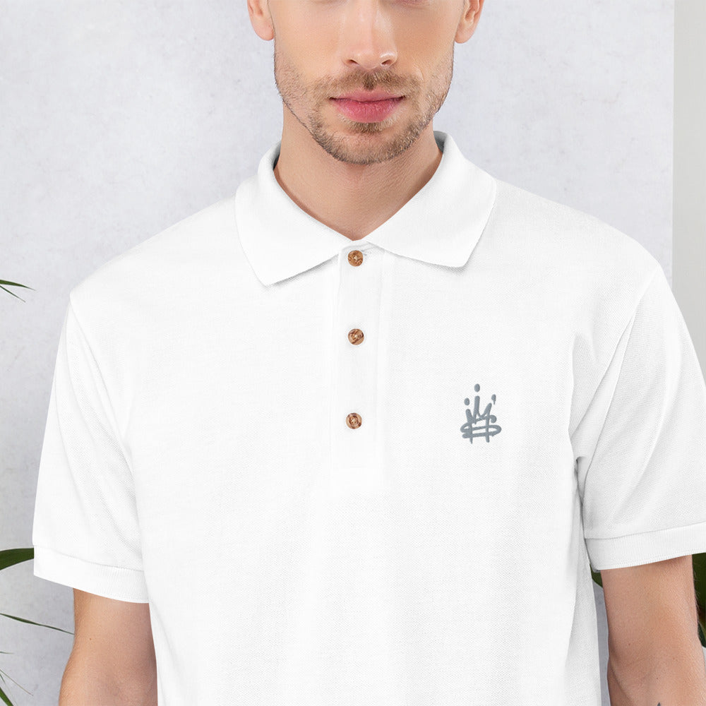 Crown Embroidered Polo Shirt