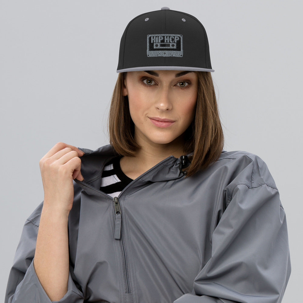 Hip Hop Silver Snapback Hat
