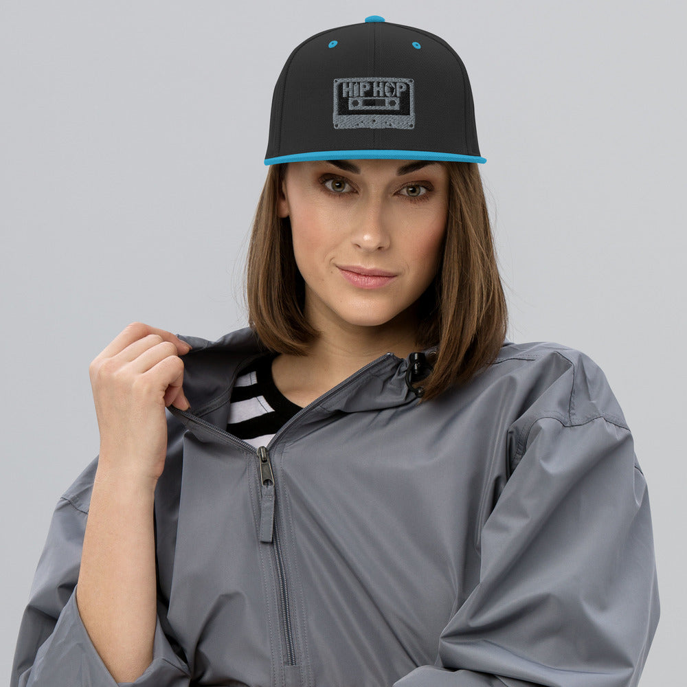 Hip Hop Silver Snapback Hat
