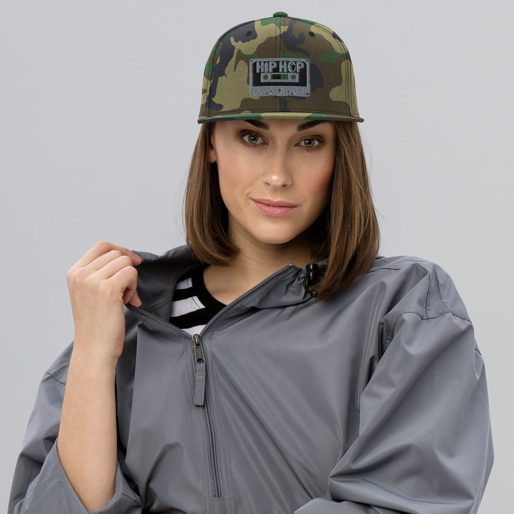 Hip Hop Silver Snapback Hat