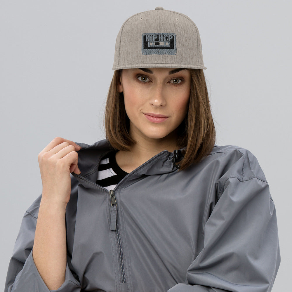 Hip Hop Silver Snapback Hat