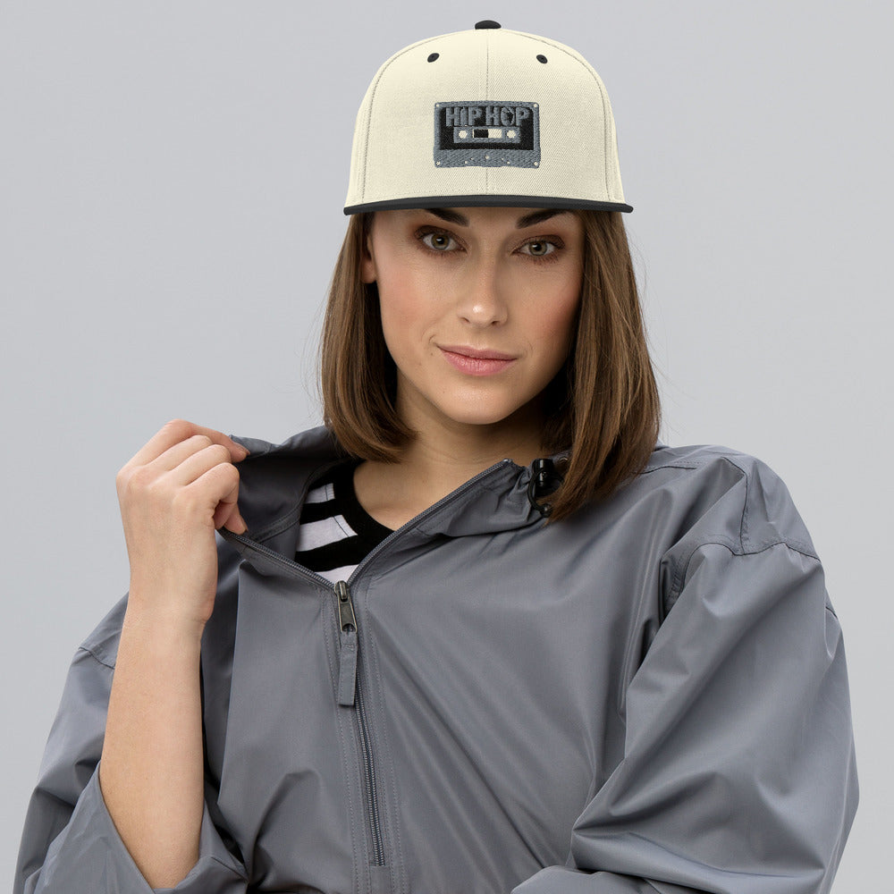 Hip Hop Silver Snapback Hat