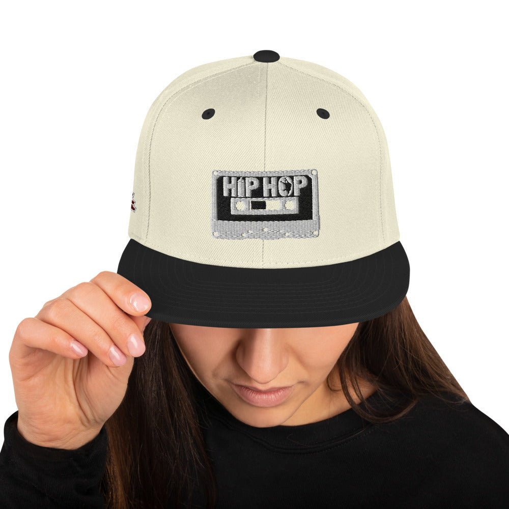 Hip Hop White Snapback Hat