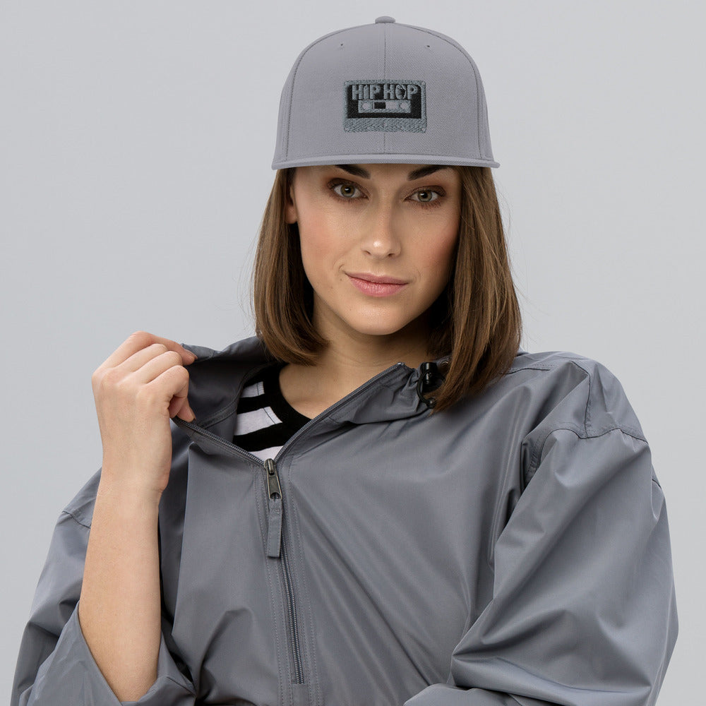 Hip Hop Silver Snapback Hat