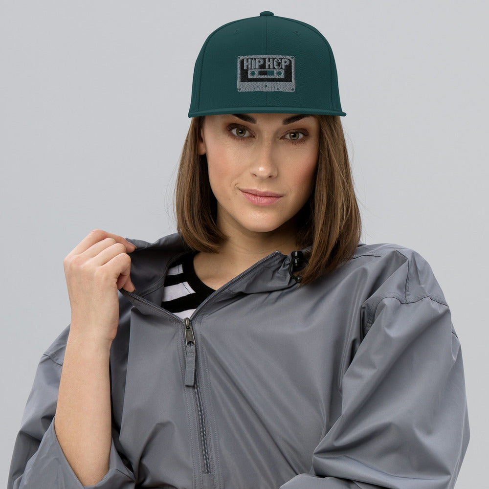 Hip Hop Silver Snapback Hat